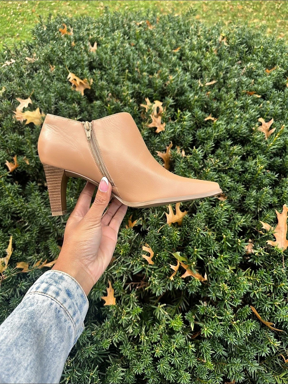 Marlon Fanta Pointed Toe Heeled Ankle Boots in Brown Like New